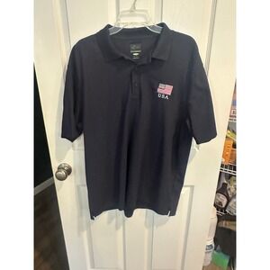 Men's Golf Polo Shirt USA Flag Patriotic Patriotic Golfing